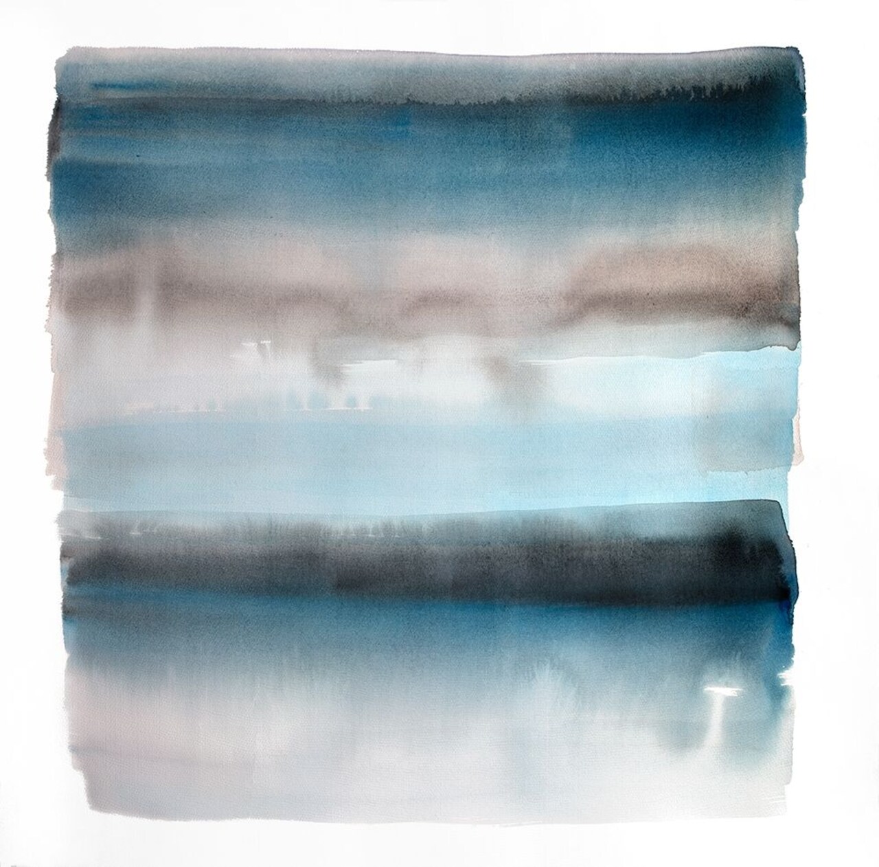 BLUE STRIPES Poster Print by Atelier B Art Studio - Item # VARPDXBEGABS58